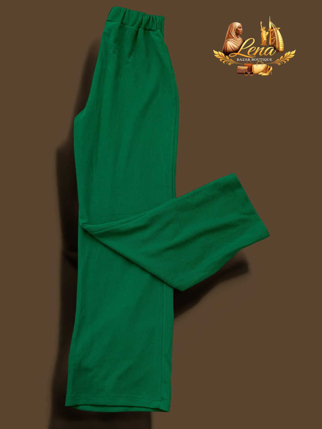 Ensemble haut et pantalon vert
