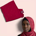 Foulard hijab rouge très doux