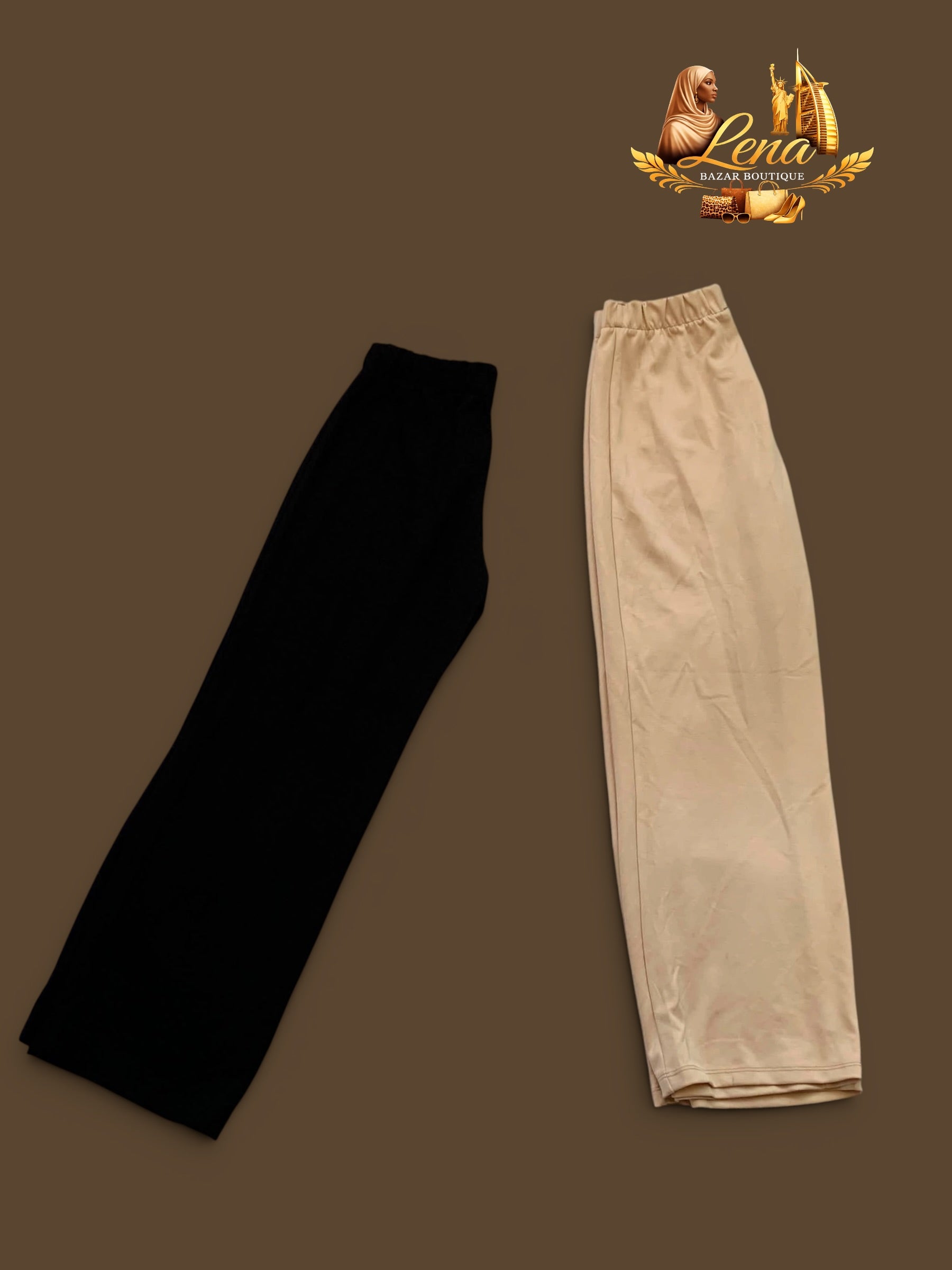 Jogging beige et noir