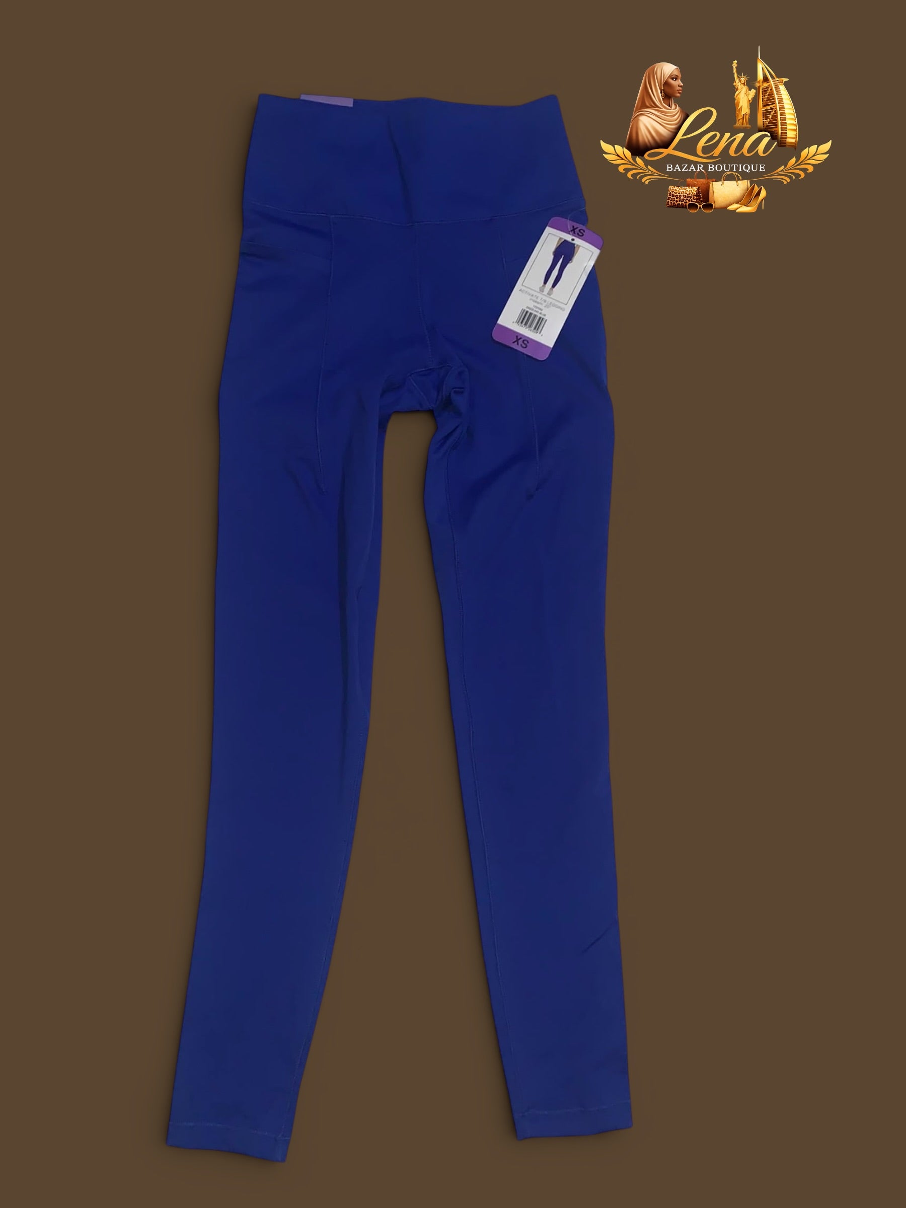 Bas collant bleu foncée XS