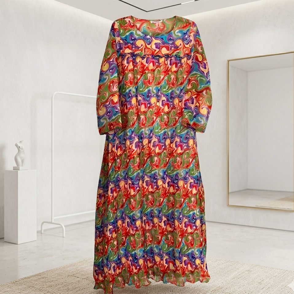 Robe multicolore légere